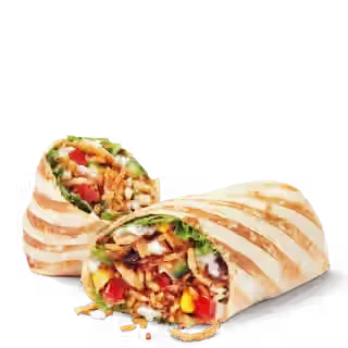 Cilantro Lime Veggie Loaded Wrap with Cheese
