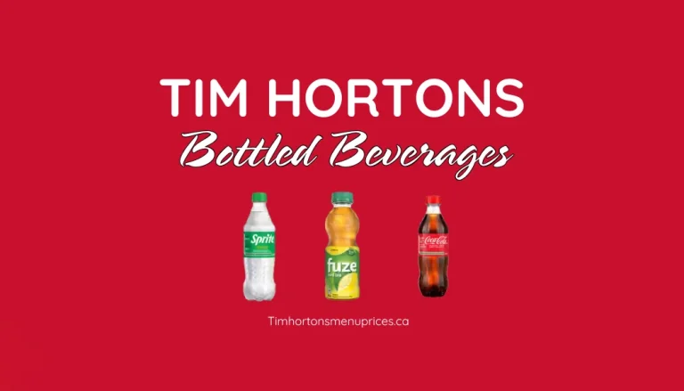 Tim Hortons Drinks Menu