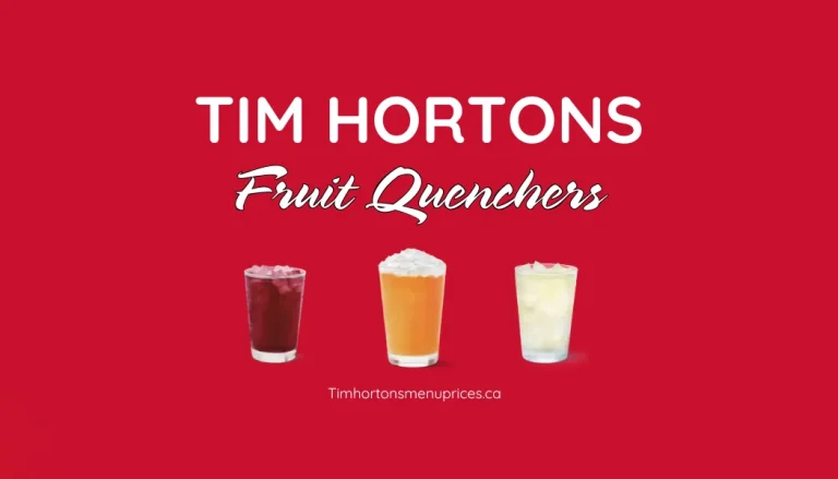 Tim Hortons Fruit Quenchers