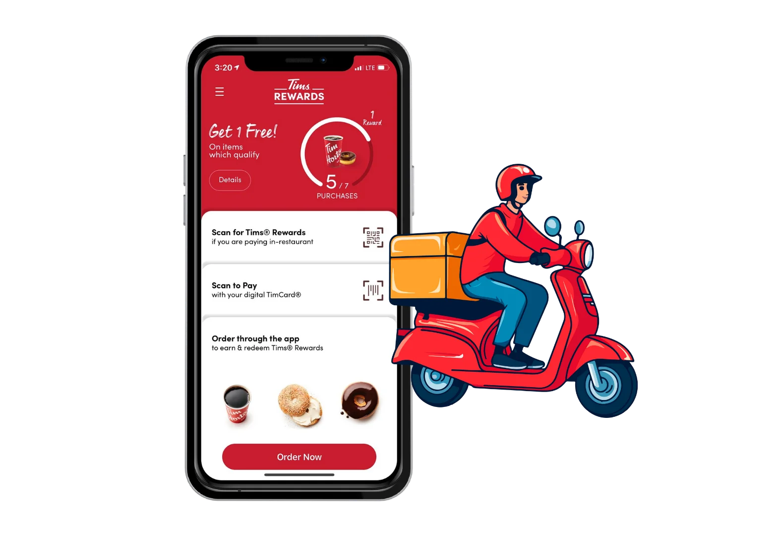 Tim Hortons Mobile App Online Order