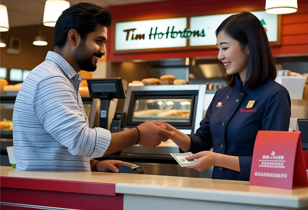 Tim Hortons Restaurant Counter